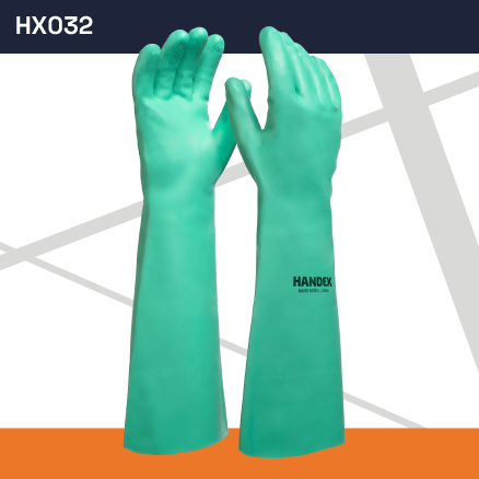 LUVA DE SEGURANÇA HANDEX HAND NITRIL LONGA 46 CM VERDE CA 48702