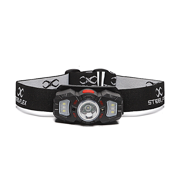 LANTERNA PARA CAPACETE STEELFLEX STEELLIGHT COM 2 LEDS BRANCO E VERMELHO