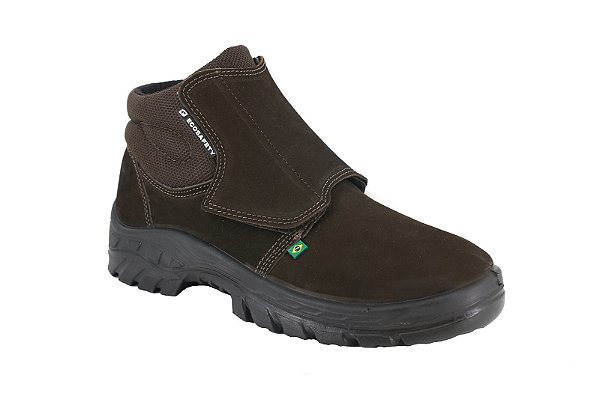 BOTA VELCRO ECOSAFETY BICO PVC COURO NOBUCK PS 630 CA 47605