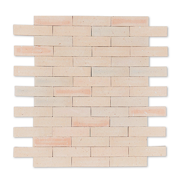 Revestimento Cerâmica Natural - Tijolinho Brick Ravena Chiaro 6,3x24,3cm - 1m² (Bege/Claro)