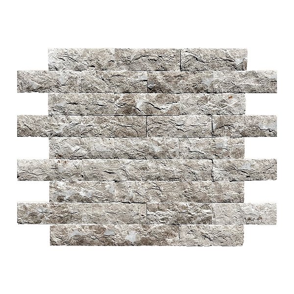 Revestimento Pedra Natural -  Travertino Rústico 10x30cm (Rockface)  - 1m²
