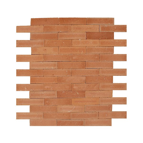 Revestimento Cerâmica Natural - Tijolinho Brick Ravena Rosato 6,3x24,3cm - 1m² (Salmão/Claro)