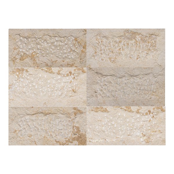 Revestimento Pedra Natural – Travertino Egito Rústico Importado 30x60cm – 1m² (Rockface)