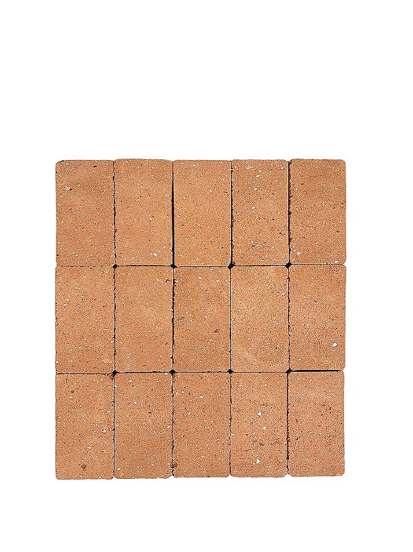 Revestimento Cerâmica Natural - Tijolinho Brick Ravena Rosato 6,3x11,5cm - 1m² (Salmão/Claro)