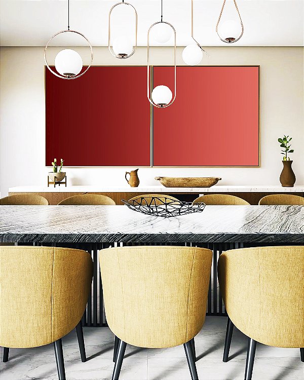 Duo de Quadros Quadrados Abstrato Degradê Coral Rosa Argila Canvas Moldura