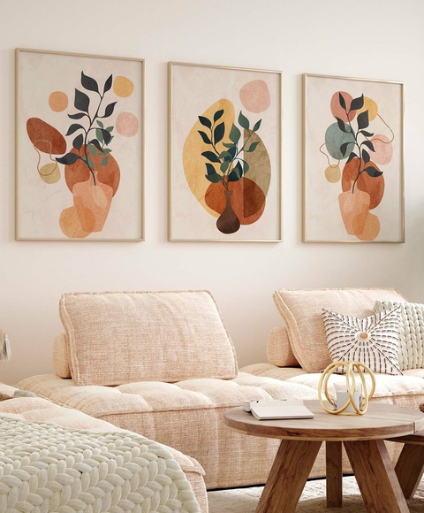 kit 3 quadros elegance