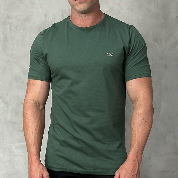 Camiseta Masculina- Lac Croco* Verde