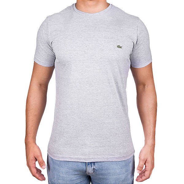 Camiseta Masculina - Lac Croco Cinza