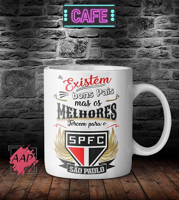 Caneca de Porcelana Branca Dia dos Pais