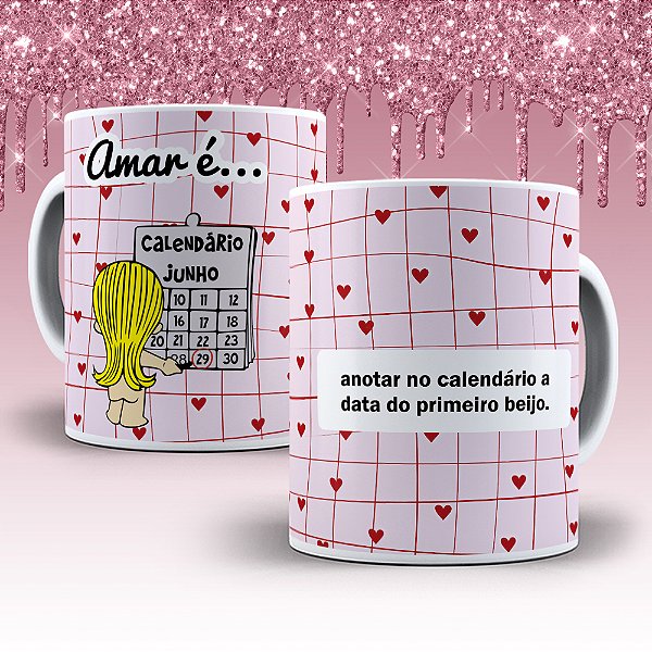 Caneca de Porcelana Dia dos Namorados