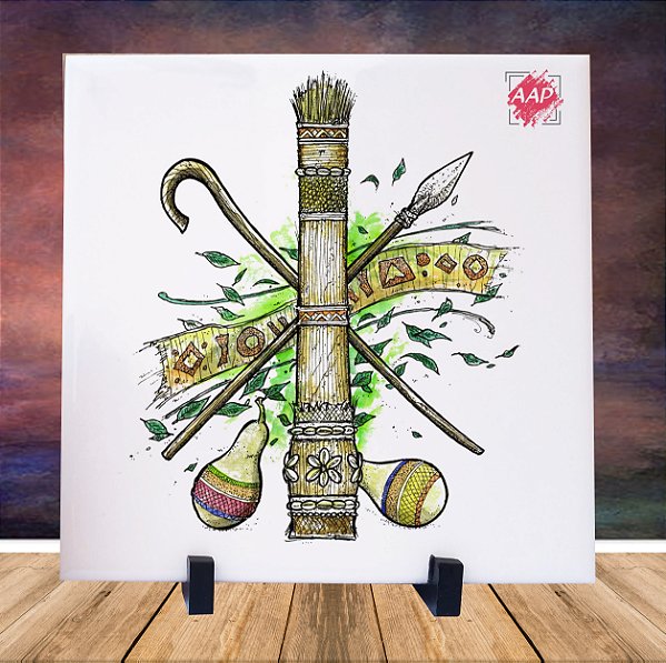 Azulejo Orixá Obaluaê