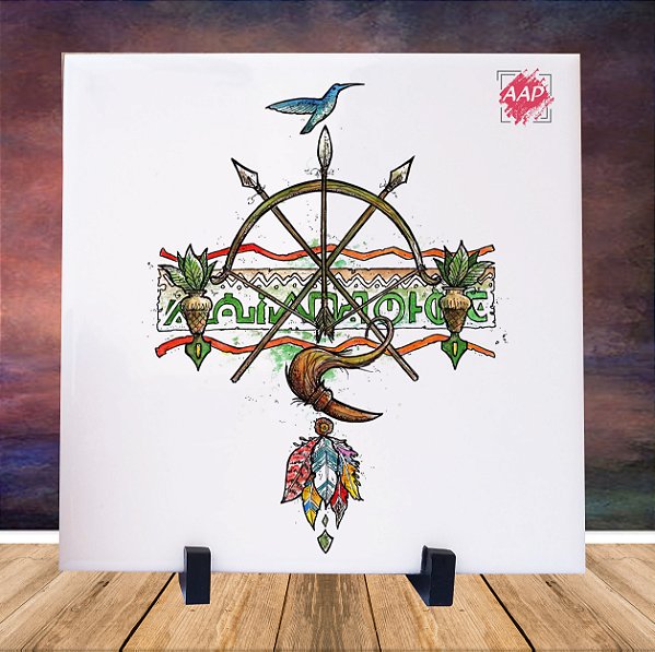 Azulejo Orixá Oxóssi