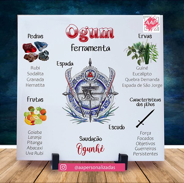 Azulejo Orixá Ogum