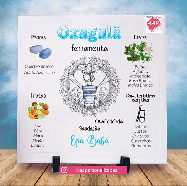 Azulejo Orixá Oxaguiã