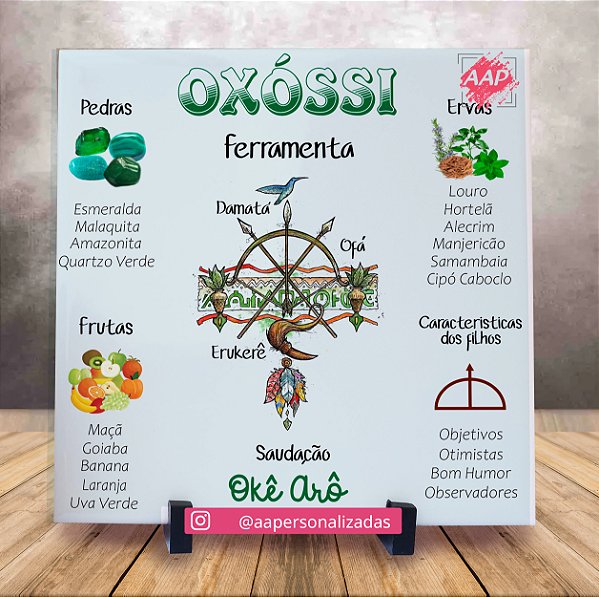 Azulejo Orixá Oxóssi