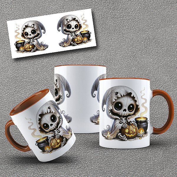Caneca de Porcelana Halloween