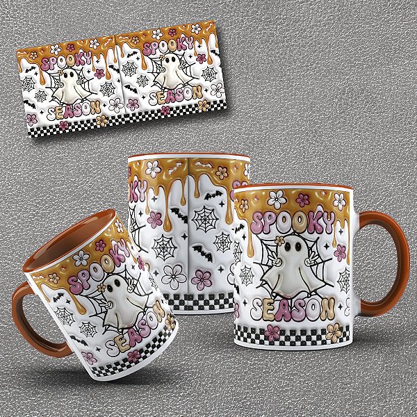 Caneca de Porcelana Halloween
