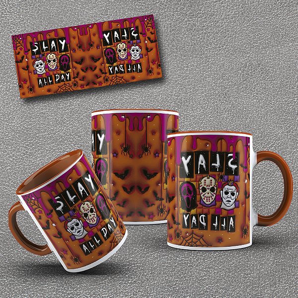 Caneca de Porcelana Halloween