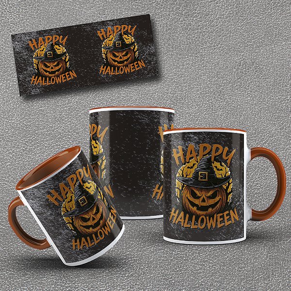 Caneca de Porcelana Halloween
