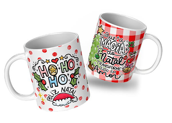 Caneca Porcelana de Natal