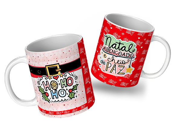 Caneca Porcelana de Natal