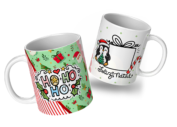 Caneca Porcelana de Natal
