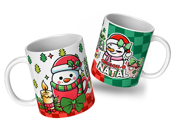 Caneca Porcelana de Natal