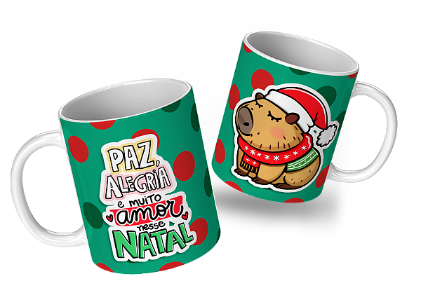 Caneca Porcelana de Natal