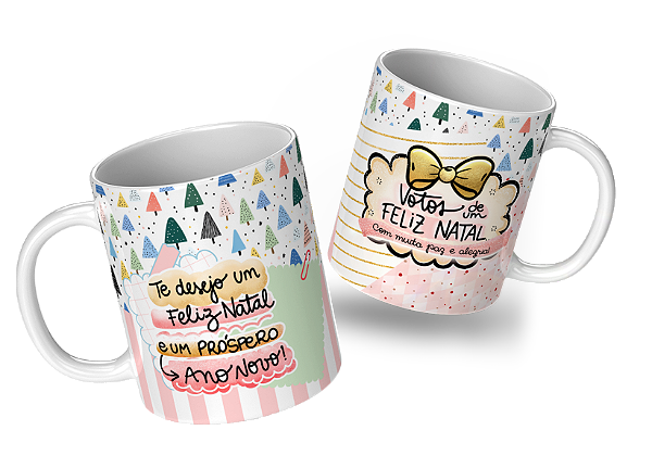 Caneca Porcelana de Natal