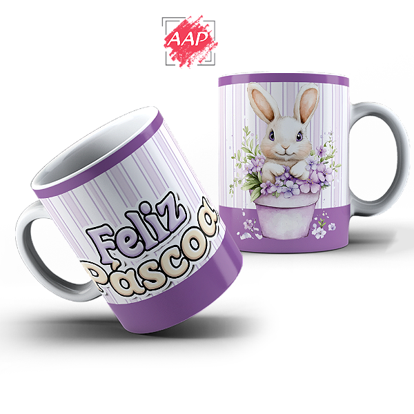 Caneca de Porcelana Páscoa