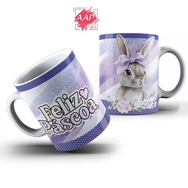 Caneca de Porcelana Páscoa