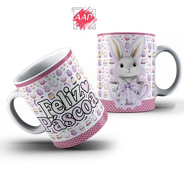 Caneca de Porcelana Páscoa