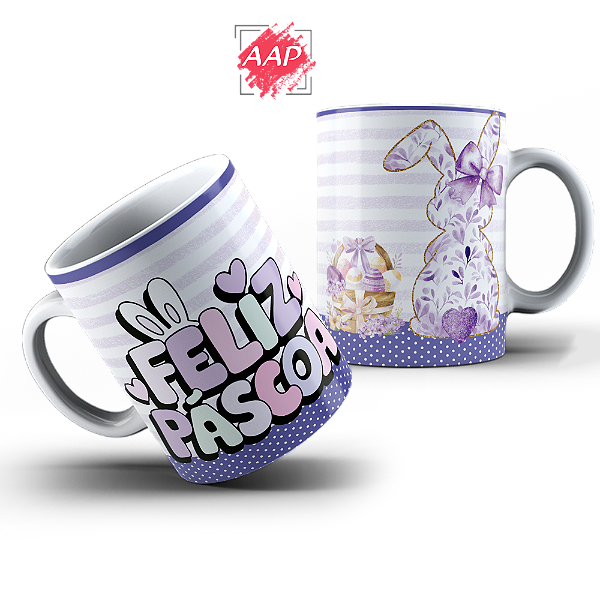 Caneca de Porcelana Páscoa