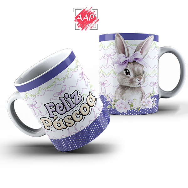 Caneca de Porcelana Páscoa