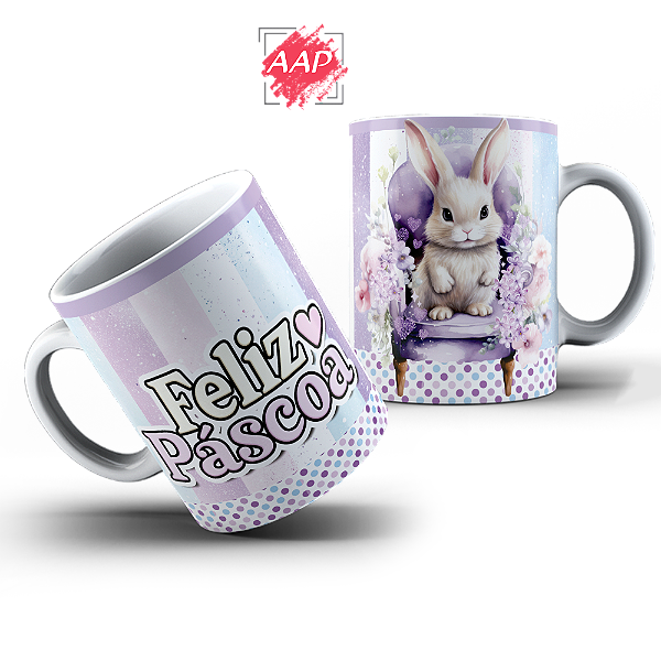 Caneca de Porcelana Páscoa