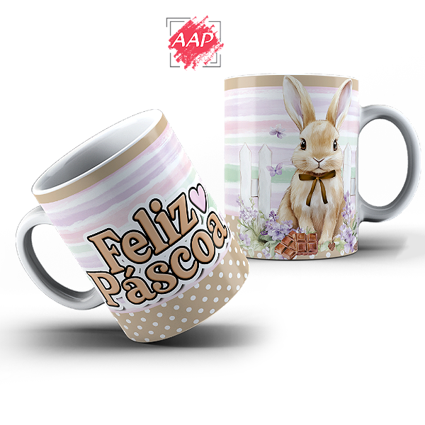 Caneca de Porcelana Páscoa