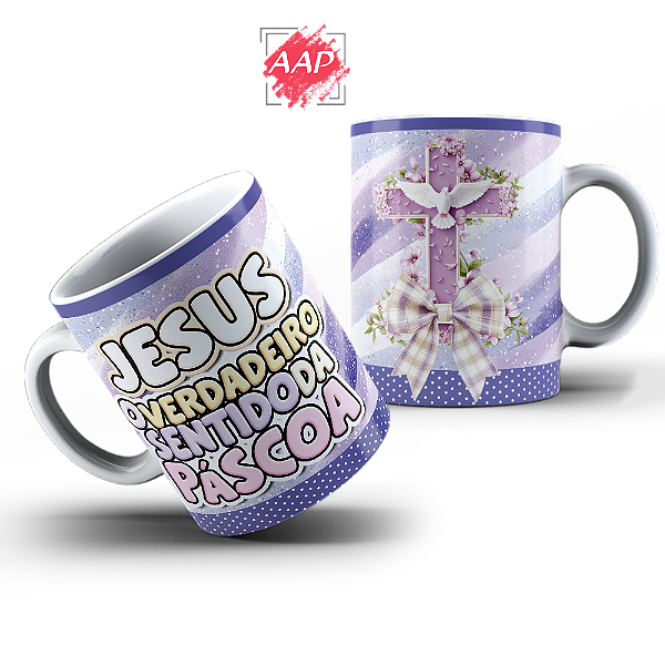 Caneca de Porcelana Páscoa