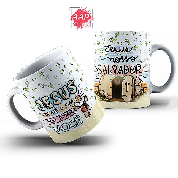 Caneca de Porcelana Páscoa