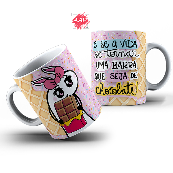 Caneca de Porcelana Páscoa Flork