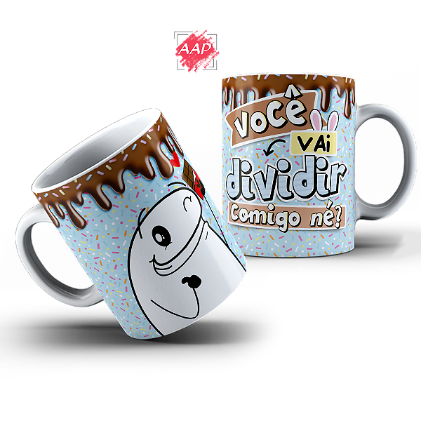 Caneca de Porcelana Páscoa Flork