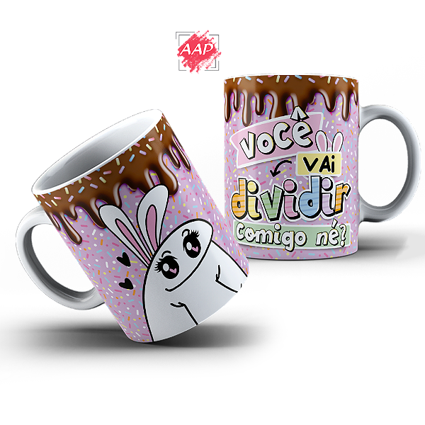 Caneca de Porcelana Páscoa Flork