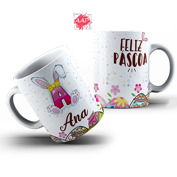 Caneca de Porcelana Páscoa