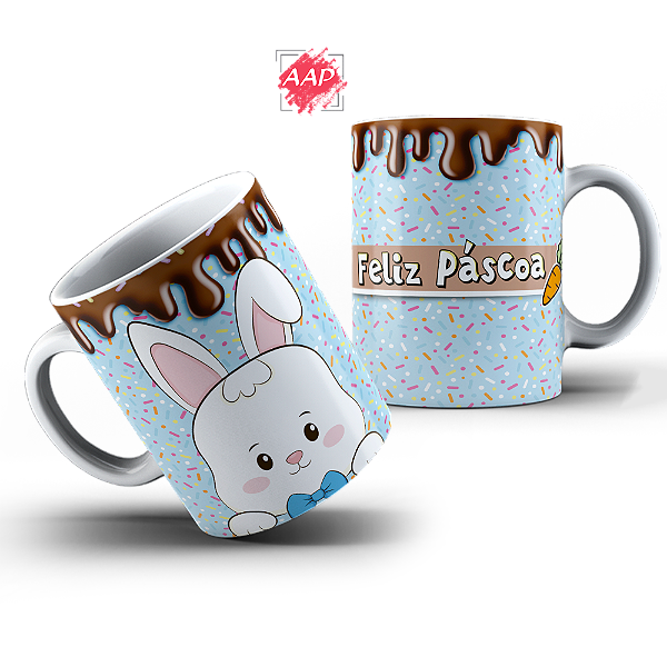 Caneca de Porcelana Páscoa