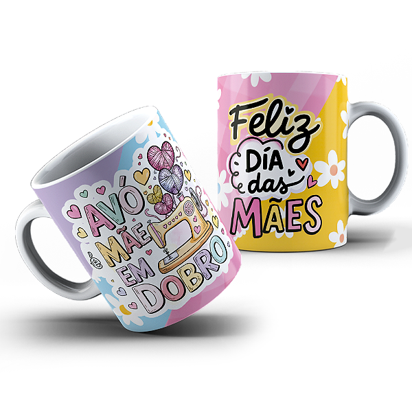 Caneca de Porcelana Dia das Mães