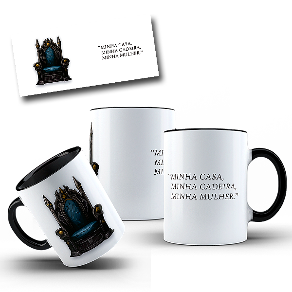Caneca Porcelana Quarta Asa