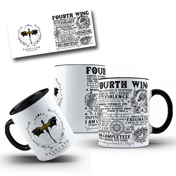 Caneca Porcelana Quarta Asa