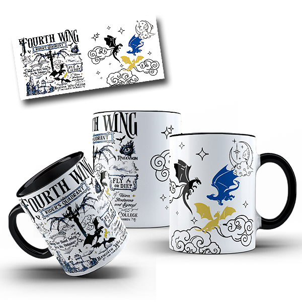 Caneca Porcelana Quarta Asa