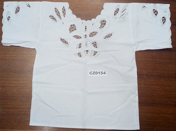Camisu Em Rechilieu Branco S/Fio - CZ0154