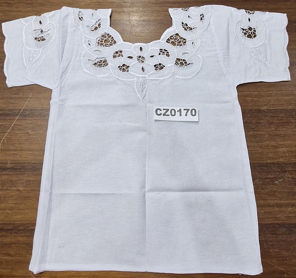 Camisu Em Rechilieu Branco S/Fio - CZ0170