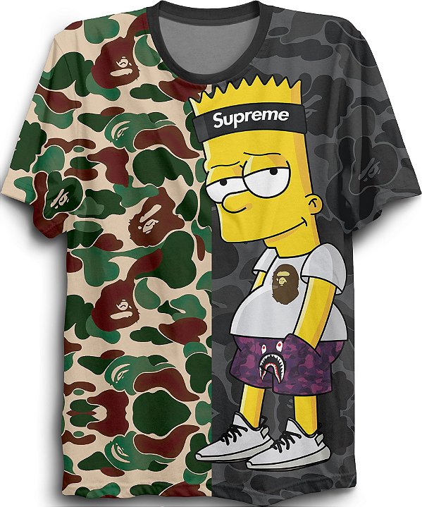 camisa do bart simpson